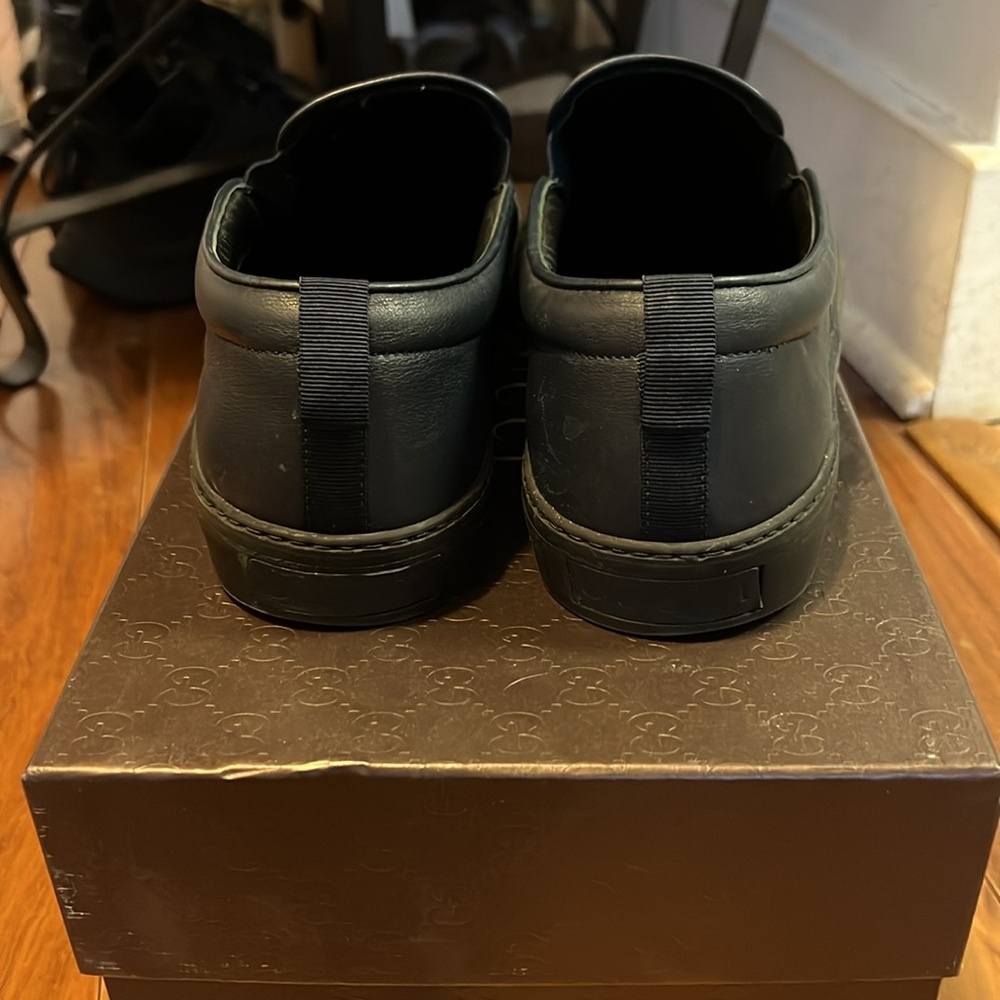 Gucci Rock Lux Microgg Blue leather Loafer (size 9) - Picture 4 of 7